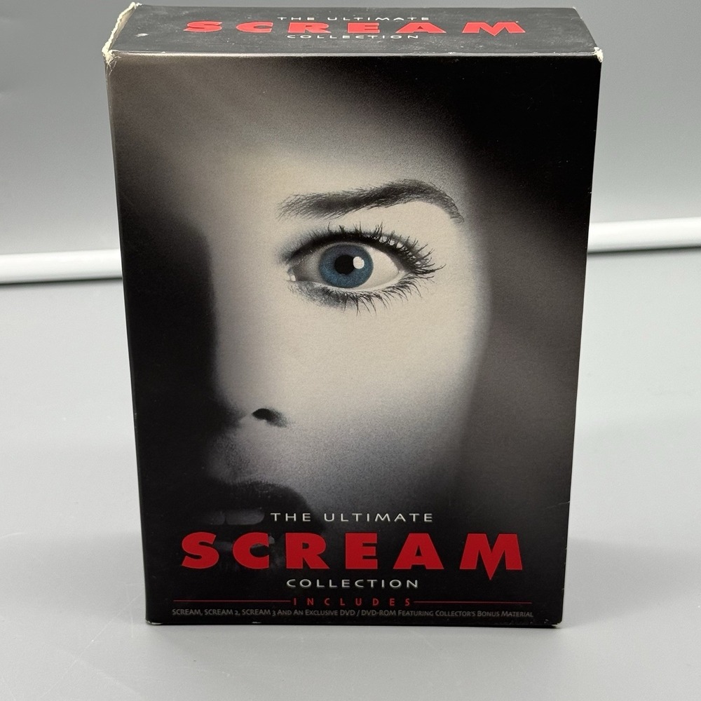 The Ultimate Scream Collection Scream 1-3 + Bonus, 4-Disc DVD Set, Neve Campbell